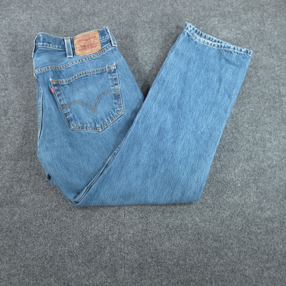 Vintage Levi's 501 Men's 38x30 (Snug 38) Straight Leg Jeans Blue Denim Mexico - Picture 10 of 10